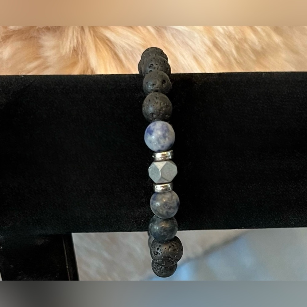 Bracelet Buddha Stones Lava Rock Healing Stones New